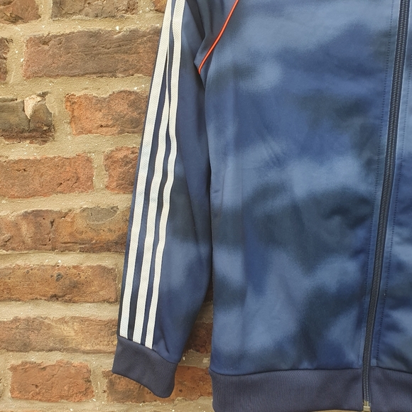 Adidas ALLOVER PRINT CAMO SST TRACK JACKET Boys 12-13y Blue - Picture 2 of 11